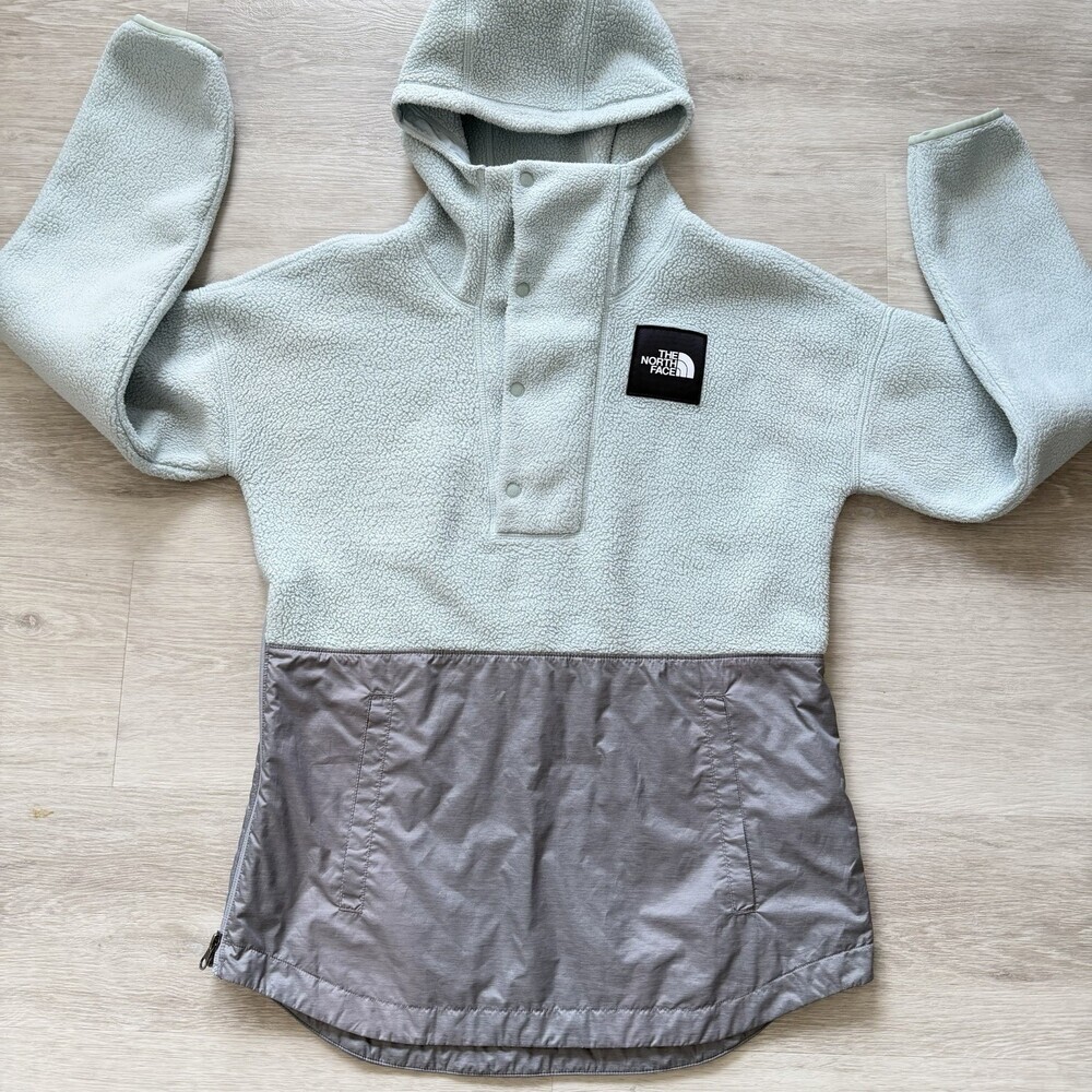 The North Face Mountain Sweatshirt 3.0 Anorak Women Hooded Size Small Blue Grey - Picture 4 of 14